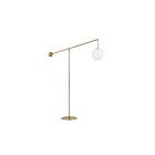 Lampe sur pied Dainolite HOL-1061F-AGB Holly 1-Lumière Laiton vieilli 60W