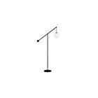 Lampe sur pied Dainolite HOL-661F-MB Holly 1-Lumière Noir mat 60W