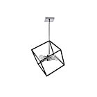 Suspendu tige DEL Dainolite KAP-144P-PC-MB séries Kappa 4-lumières Chrome poli 240w
