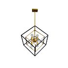 Suspendu tige DEL Dainolite KAP-196P-VB-MB séries Kappa 6-lumières Bronze Vintage 360w