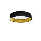 Dainolite KTN-1225LEDFH-698 Kathleen 1-Lumière 25W Noir LED Plafonnier encastré CCT Sélectionnable