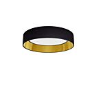 Dainolite KTN-1225LEDFH-698 Kathleen 1-Lumière 25W Noir LED Plafonnier encastré CCT Sélectionnable