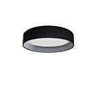 Dainolite KTN-1225LEDFH-797 Kathleen 1-Lumière 25W Noir et blanc LED Plafonnier encastré CCT Sélectionnable