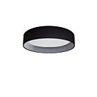 Dainolite KTN-1225LEDFH-797 Kathleen 1-Lumière 25W Noir et blanc LED Plafonnier encastré CCT Sélectionnable