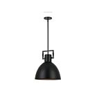 Suspendu à LED Dainolite Liberty LBY-141P-MB-MB 100W 1-Lumière Noir mat