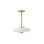 Suspendu Dainolite MAD-161P-AGB Maddie 1-Lumière Laiton vieilli 20W