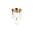 Plafonnier encastré halogène Dainolite MGL-94FH-AGB Megallan 4-Lumières 100W Laiton vieilli