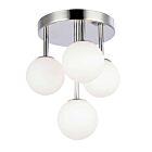 Plafonnier encastré halogène Dainolite MGL-94FH-PC Megallan 4-Lumières 100W Chrome poli