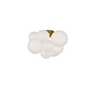 Plafonnier LED Dainolite Miles MLS-143FH-AGB-FR 3-lumières 120W blanc opale