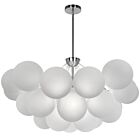 Chandelier LED Dainolite Miles MLS-358C-PC-FR 8-lumières 200W blanc opale