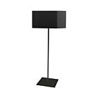 Lampe sur pied carré LED Dainolite MM201F-BK-797 séries Maine 1-lumière Noir mat 100w