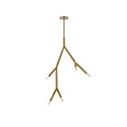 Suspendu à LED Dainolite Morgan MOR-125P-AGB 300W 5-Lumières Laiton vieilli