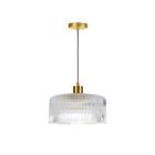 Dainolite NAD-123P-AGB-FL Nadine 1-lumière 60W Transparent LED Suspendu