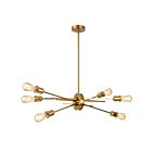 Suspendu à LED Dainolite Nebraska NEB-326HP-AGB 360W 6-Lumières Laiton vieilli