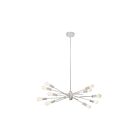 Suspendu à tige Dainolite NEB-3910HP-WH Nebraska 10-Lumières 600W Blanc mat