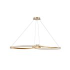 Suspendu Dainolite NOL-6066LEDHP-AGB Nola 1-Lumière Laiton vieilli 76W