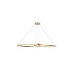 Suspendu Dainolite NOL-6066LEDHP-AGB Nola 1-Lumière Laiton vieilli 76W