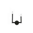 Applique murale incandescente Dainolite Nora NOR-L-112W-MB 2-lumières 120W noir mat