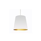 Grand Suspendu à tambour surdimensionné à DEL Dainolite OD-L-692 séries Oversized Drum 1-lumière Blanc 150w