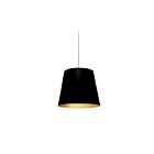 Suspendu à tambour surdimensionné à LED Dainolite OD-S-698 séries Oversized Drum 1-lumière Noir 60w