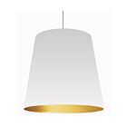 Suspendu à tambour surdimensionné à LED de grande taille Dainolite OD-XL-692 séries Oversized Drum 1-lumière Blanc 150w