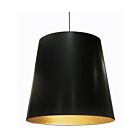 Suspendu à tambour surdimensionné à LED de grande taille Dainolite OD-XL-698 séries Oversized Drum 1-lumière Noir 150w