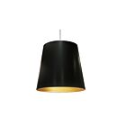 Suspendu à tambour surdimensionné à LED de grande taille Dainolite OD-XL-698 séries Oversized Drum 1-lumière Noir 150w