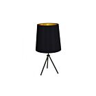 Lampe de table à incandescence Dainolite OD3T-L-698-MB 1-Lumière 100W Noir mat