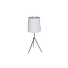 Lampe de table à incandescence Dainolite OD3T-S-691-SC 1-Lumière 100W Chrome satiné
