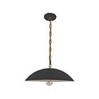 Dainolite OFE-151P-MB-AGB Ofelia 1-lumière 100W Noir mat Suspendu