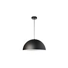 Suspendu de style grange Dainolite OFE-161P-MB Ofelia 1-Lumière 60W Noir mat
