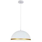 Dainolite OFE-161P-MW-GLD Ofelia 1-Lumière 100W Blanc mat Suspendu