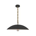 Dainolite OFE-191P-MB-AGB Ofelia 1-lumière 100W Noir mat Suspendu