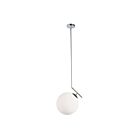 Suspendu incandescent Dainolite ORN-141P-PC-WH séries Orion 1-lumière Clair 60w