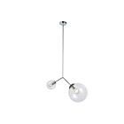 Suspendu incandescent Dainolite ORN-212P-PC séries Orion 2-lumières Chrome poli 120w