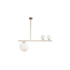 Suspendu incandescent Dainolite ORN-363P-GLD séries Orion 3-lumières Or 180w