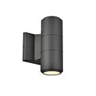 Dainolite OSL-2W-MB 2-lumières 120W Noir mat LED Applique Murale Extérieur