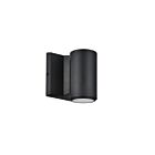 Dainolite OVT-1W-MB Olivette 1-Lumière 50W Noir mat et Effacer LED Applique Murale