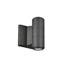 Dainolite OVT-2W-MB Olivette 2-Lumières 100W Noir mat et Effacer LED Applique Murale