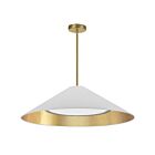 Suspendu à LED Dainolite Padme PAD-2630P-AGB-692 30W 1-Lumière Blanc