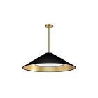 Suspendu à LED Dainolite Padme PAD-2630P-AGB-698 30W 1-Lumière Noir