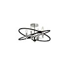 Plafonnier semi-encastré incandescent Dainolite PAL-184SF-PC-MB séries Paloma 4-lumières Chrome poli 240w
