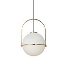 Suspendu incandescent Dainolite Paola PAO-121P-AGB 60W 1 lumière laiton vieilli