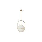 Suspendu incandescent Dainolite Paola PAO-161P-AGB 60W 1 lumière laiton vieilli