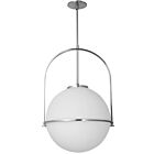 Suspendu Dainolite PAO-161P-PC Paola 1-Lumière Chrome poli 60W