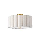 Dainolite PCA-163SF-AGB-FX Pacifica 3-Lumières 180W Lin LED Plafonnier semi encastré