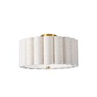 Dainolite PCA-163SF-AGB-FX Pacifica 3-Lumières 180W Lin LED Plafonnier semi encastré