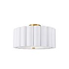Dainolite PCA-163SF-AGB-WH Pacifica 3-Lumières 180W Blanc LED Plafonnier semi encastré