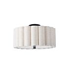 Dainolite PCA-163SF-MB-FX Pacifica 3-Lumières 180W Lin LED Plafonnier semi encastré