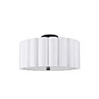 Dainolite PCA-163SF-MB-WH Pacifica 3-Lumières 180W Blanc LED Plafonnier semi encastré